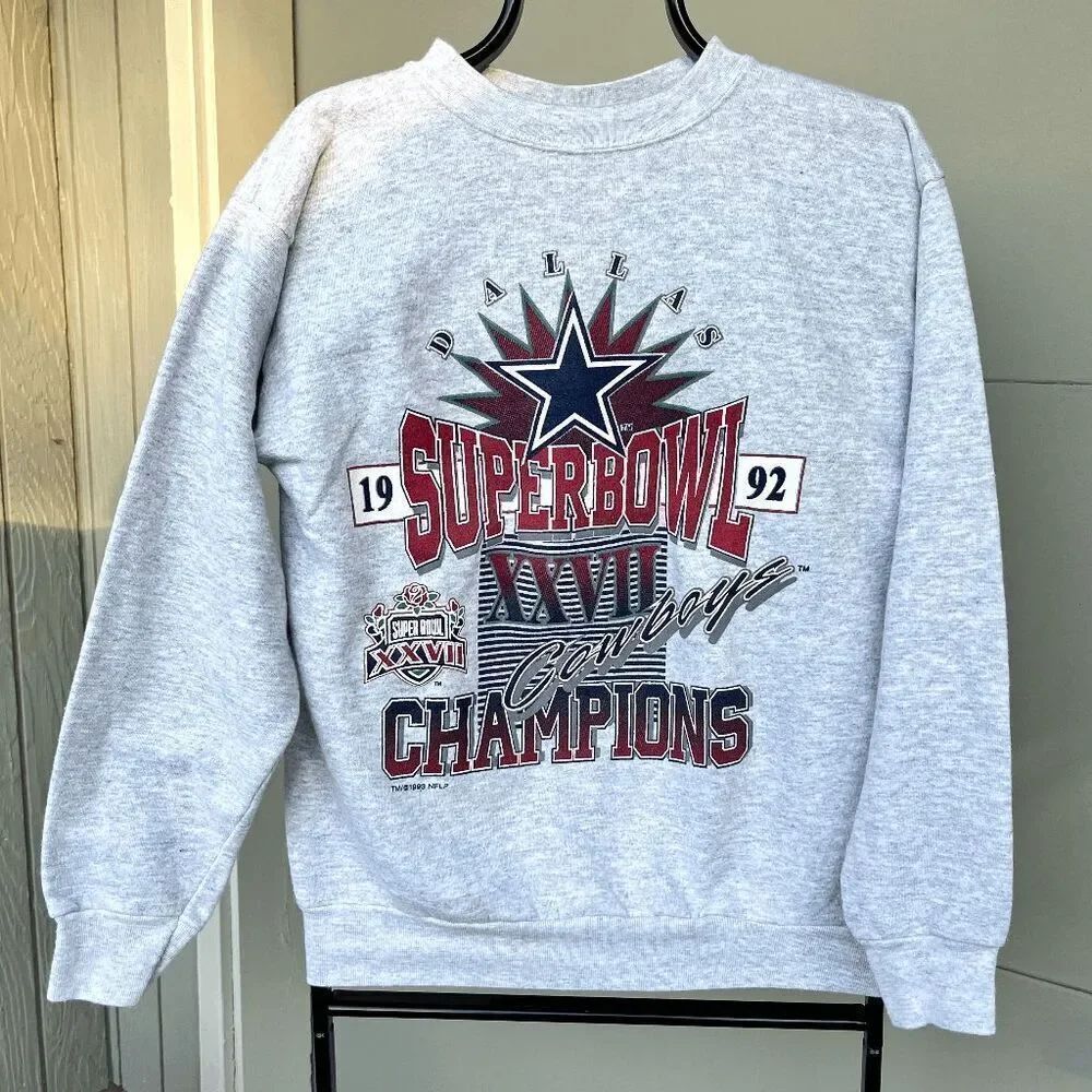 VTG 1993 Dallas Cowboys Super Bowl XXVII Champions Sweatshirt Large